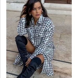 LAST ONE🍒ZARA NWT HOUNDSTOOTH LIMITED EDITION 🌸